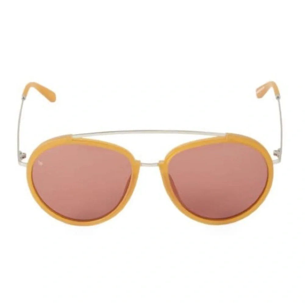 Smoke x Mirrors Viva 55mm Browline Aviator‎ Sunglasses in Matte Miel